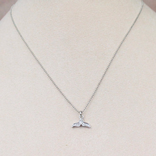 Collar Cola de Sirena plateado