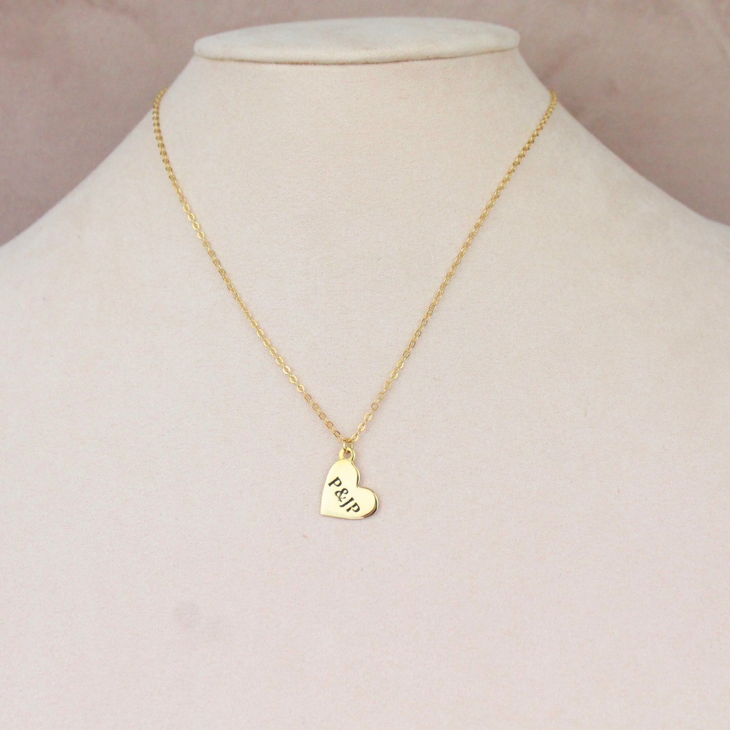 Collar Personalizado Corazón grabado