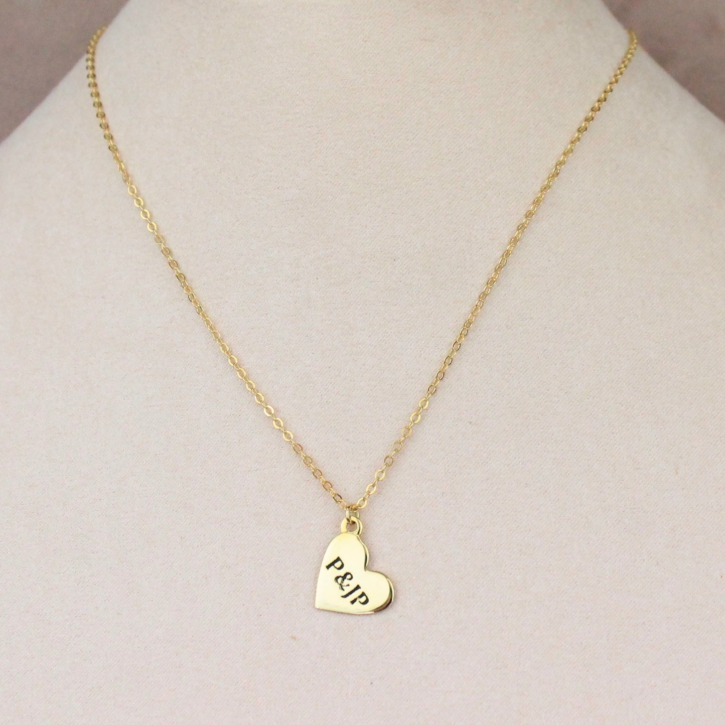 Collar Personalizado Corazón grabado