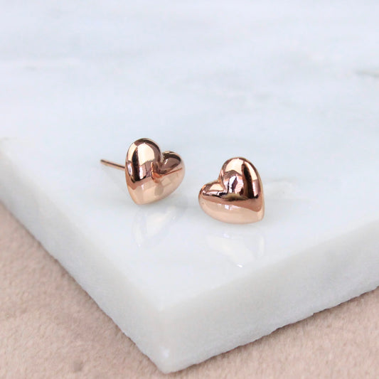 Studs Corazón rosa