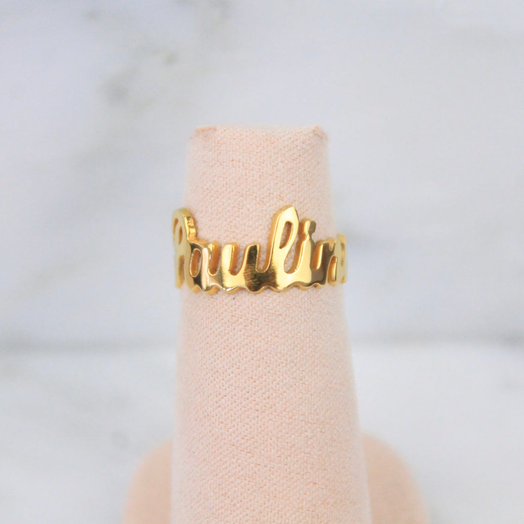 Anillo Nombre Personalizado