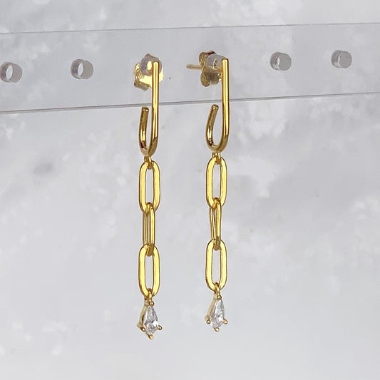 Aretes Cadena y Gota