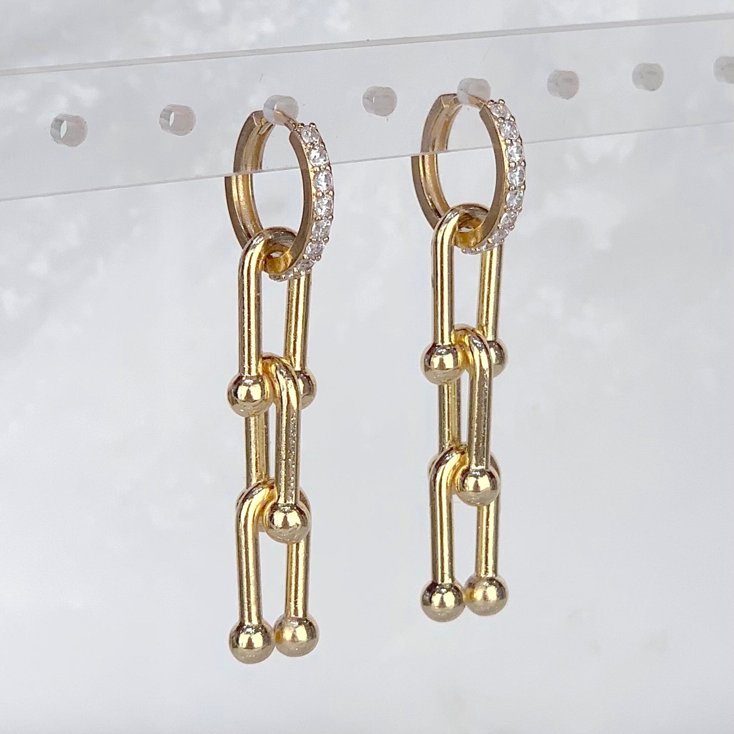 Arracadas Chunky Chain