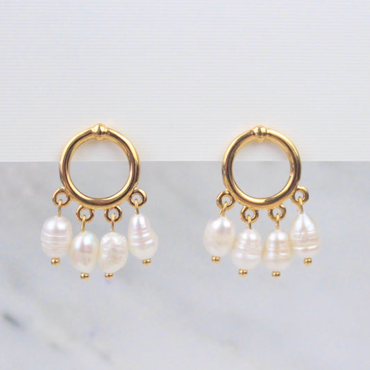 Aretes Perlas