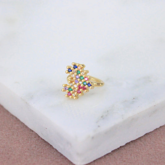 Earcuff Corazón multicolor