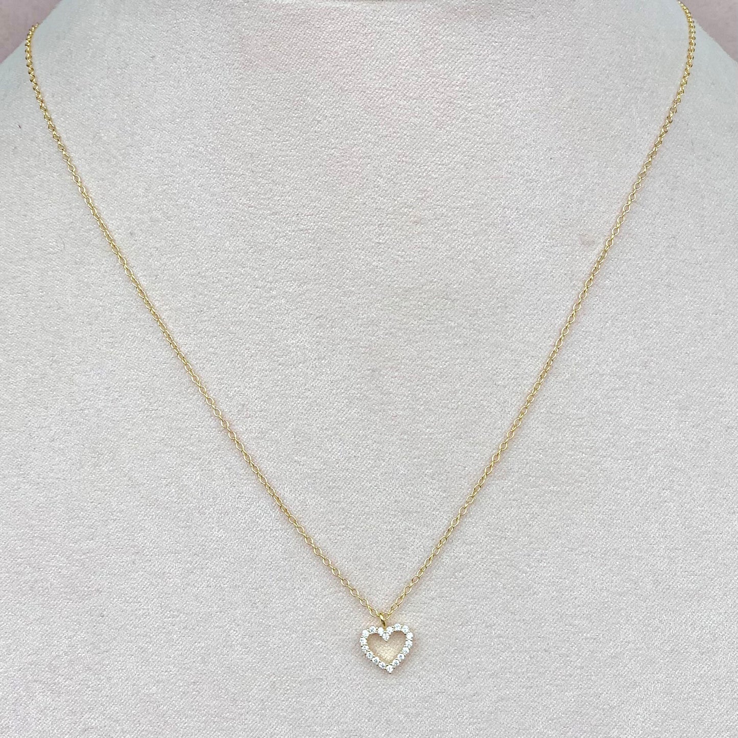 Collar Corazón Zirconias