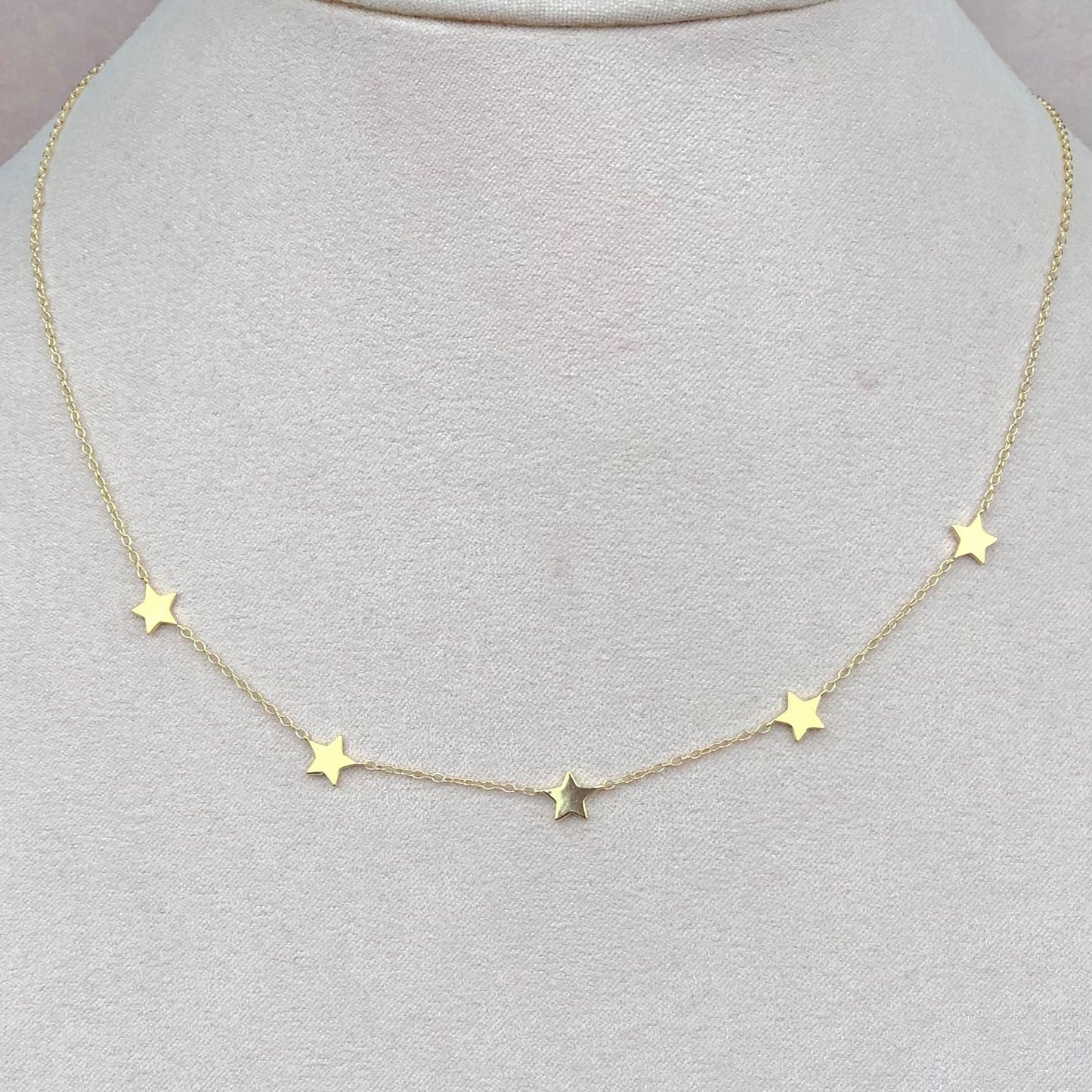 Choker Cinco Estrellas Dorado