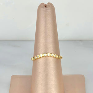 Anillo Curva Zirconias