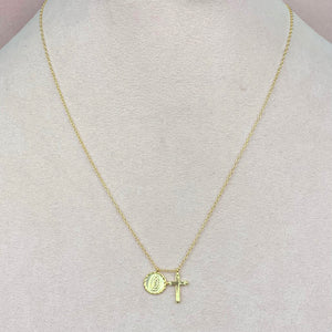 Collar Virgen y Cruz